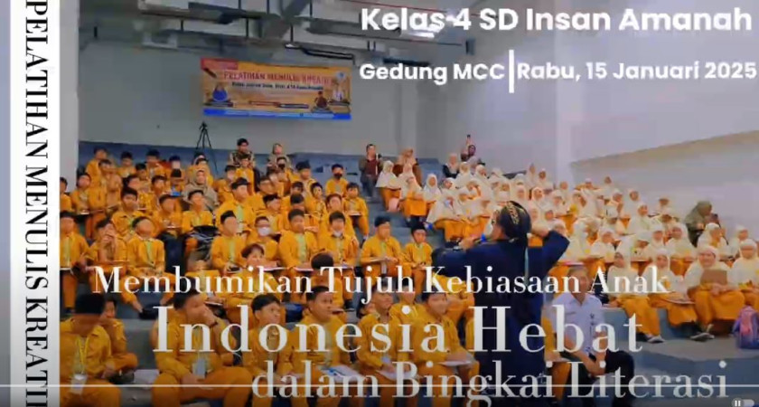 Pelatihan Menulis Kreatif Kelas 4 SD Insan Amanah, Di Malang Creative Center (MCC) - 15 Januari 2025